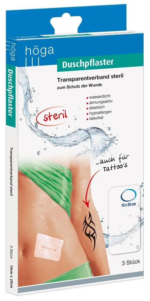 Höga Douchepleister Transparant Waterdicht