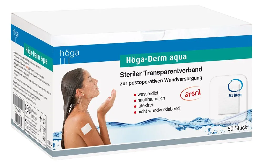 Höga Derm Aqua transparant verband steriel