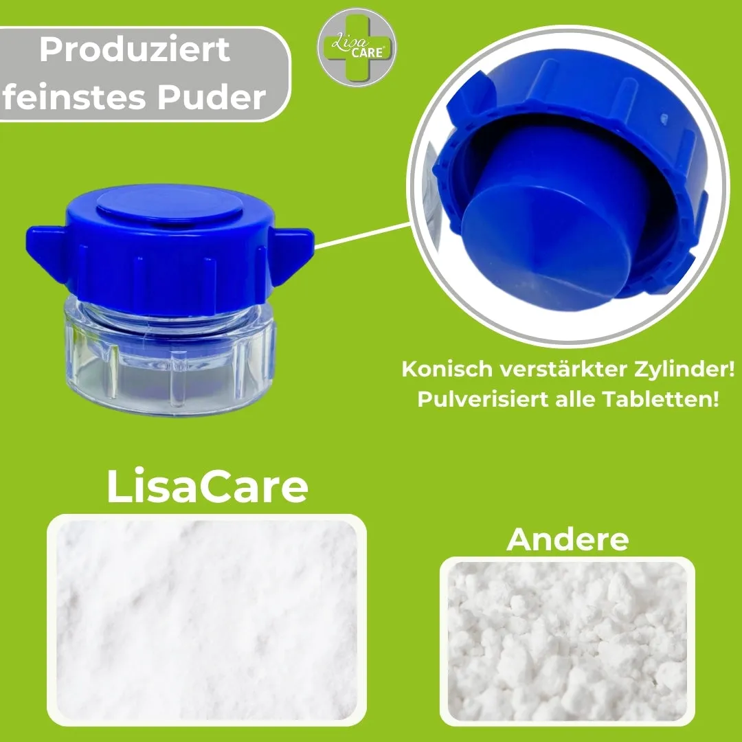LisaCare Pillenbreker Tablettenmolen met Bewaarbakje