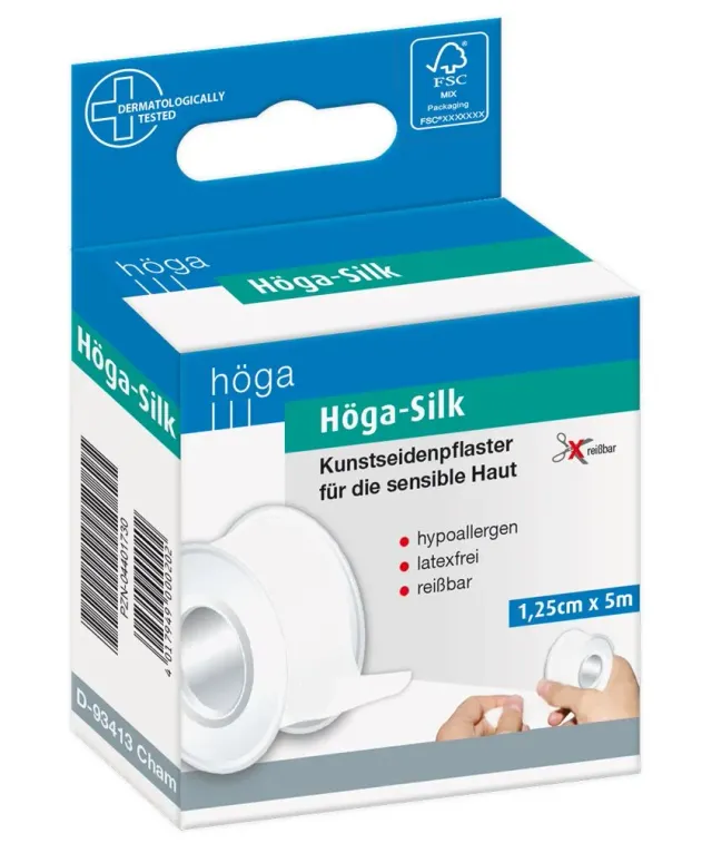 Höga-Silk hechtpleister wit latexvrij