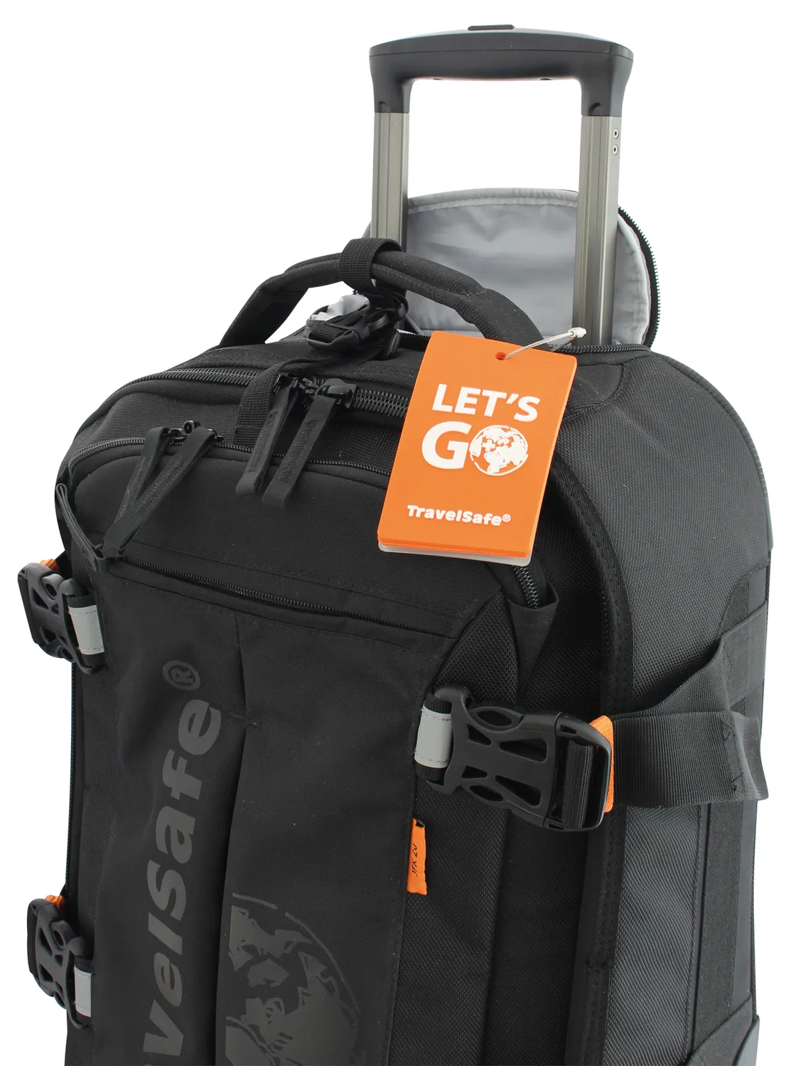 TravelSafe ID-adreslabel rubber met kabel