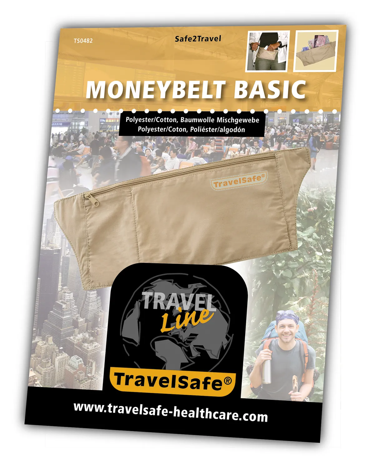 TravelSafe Moneybelt Basic geldgordel beige
