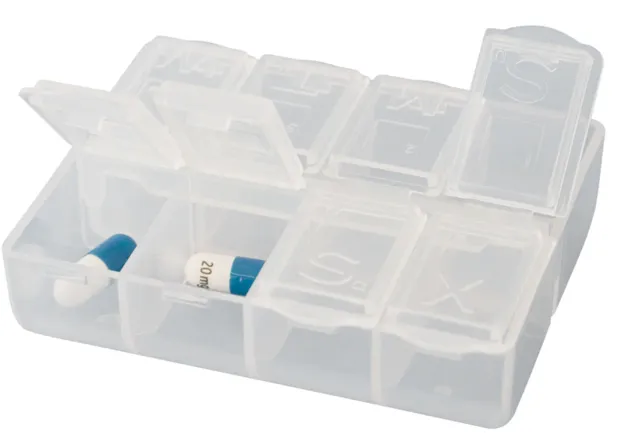 TravelSafe Pillbox pillendoosje dagindeling 2 stuks