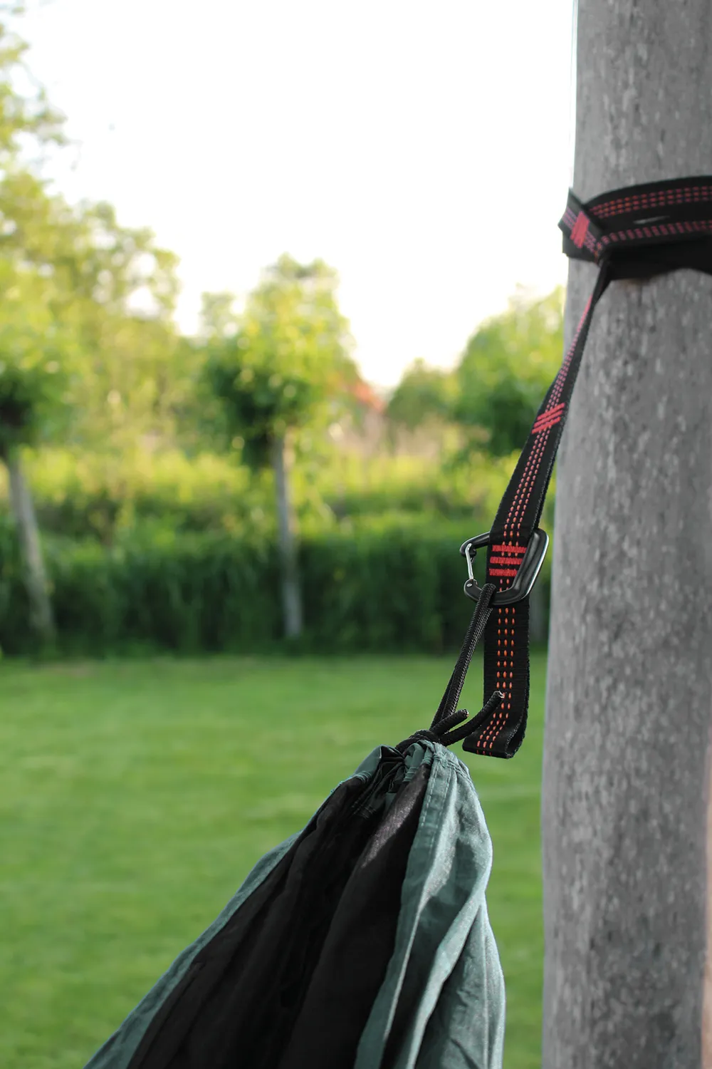 TravelSafe Tree Straps hangmatriemen 2x 250 cm zwart-oranje