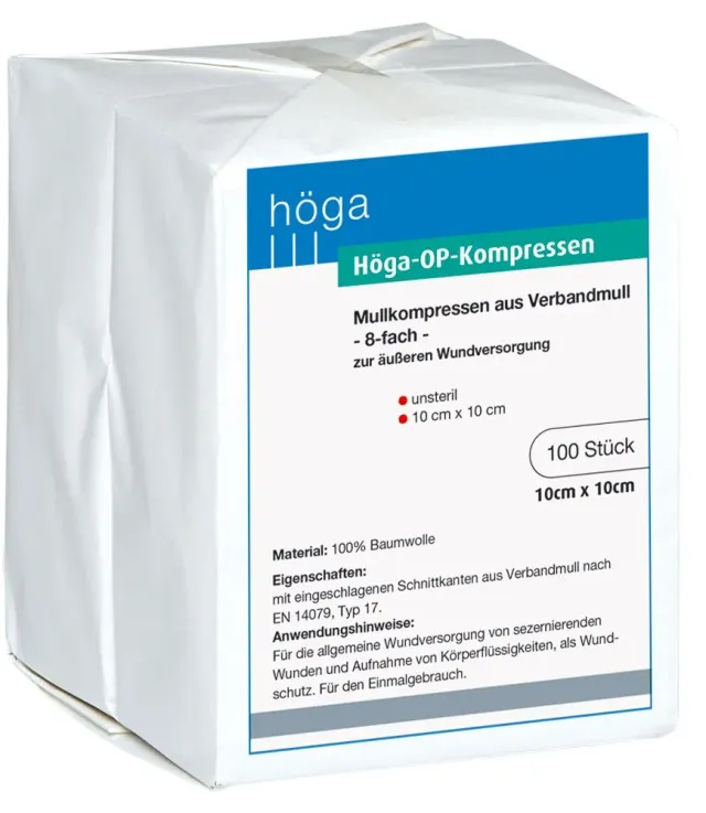 Höga OP-kompres gaas onsteriel 8-laags