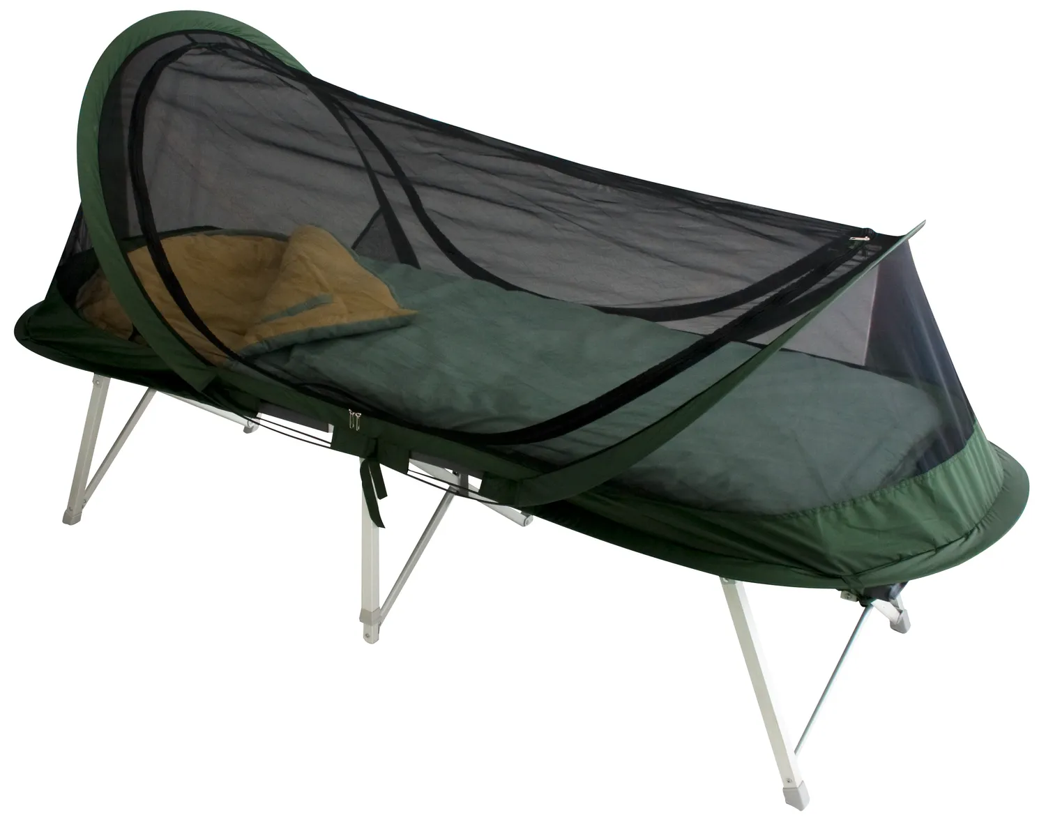 TravelSafe klamboe tent pop-up 1-persoons 214 cm wit