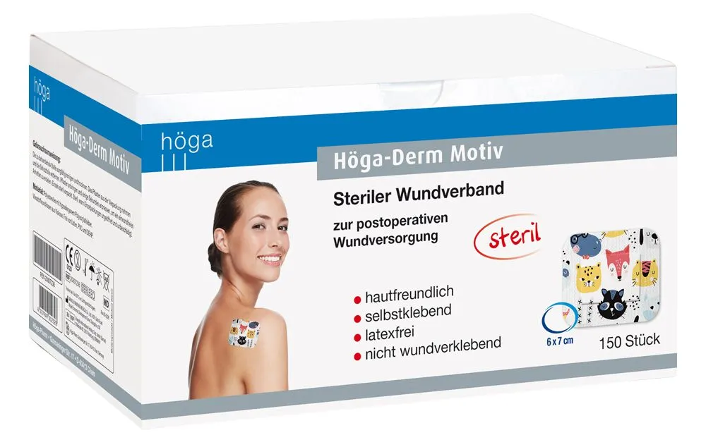 Höga-Derm Motiv steriel wondverband 6x7cm met print