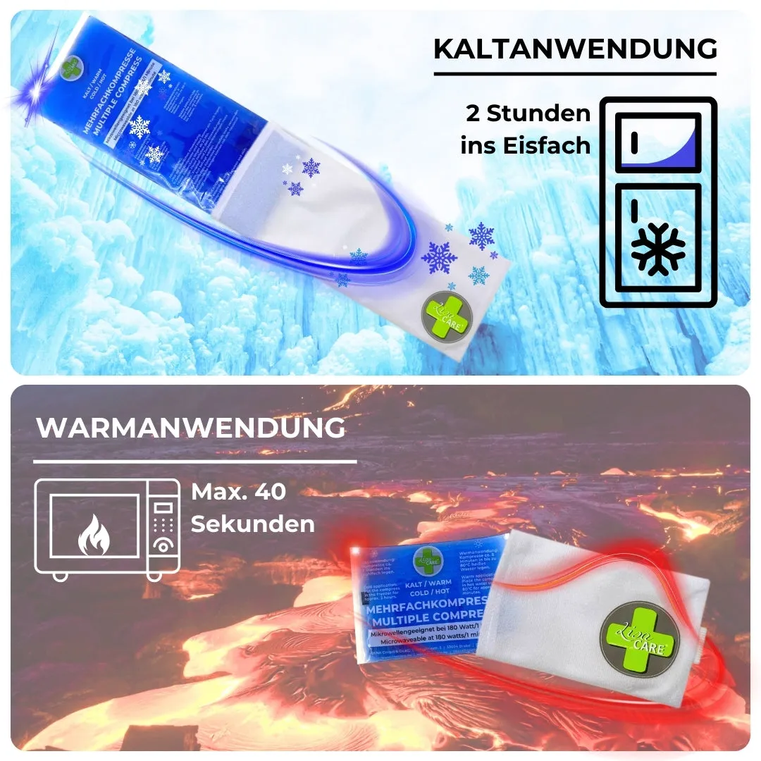 LisaCare Koude-Warmte Kompres Set 6-delig met Hoezen