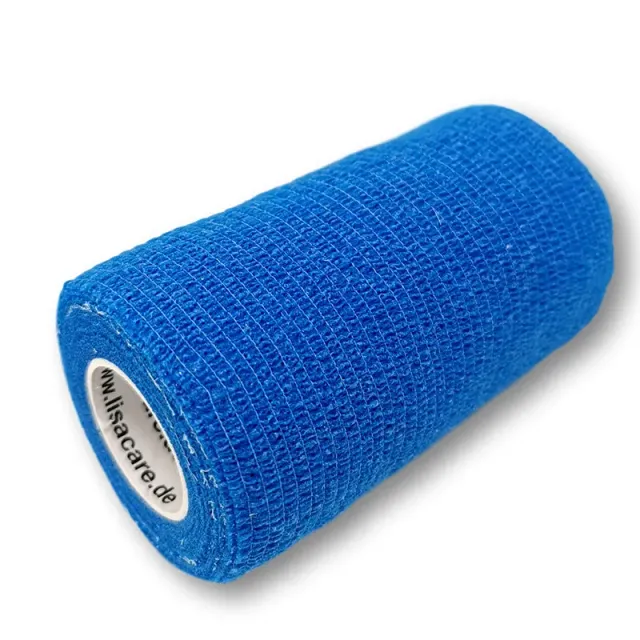 LisaCare Zelfklevend Verband 10cm x 4,5m Blauw Ademend