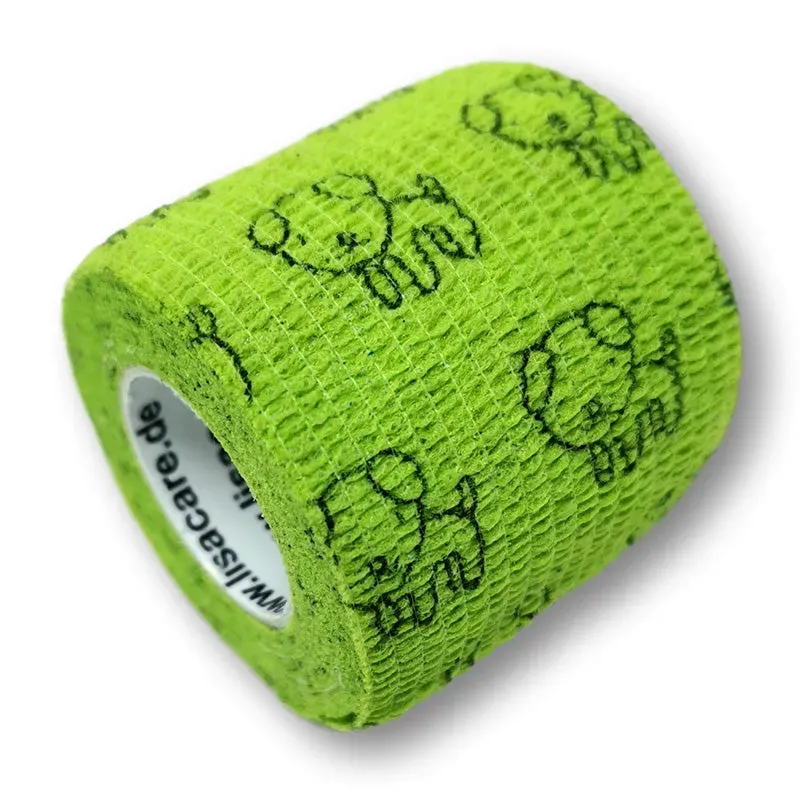 LisaCare Cohesief Verband Hond Groen 5cm x 4,5m Zelfklevend