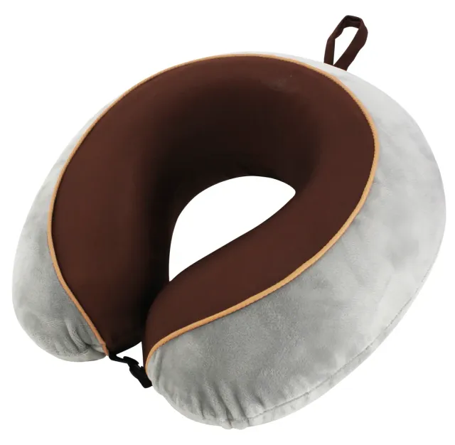 TravelSafe Memory Foam Nekkussen grijs-bruin