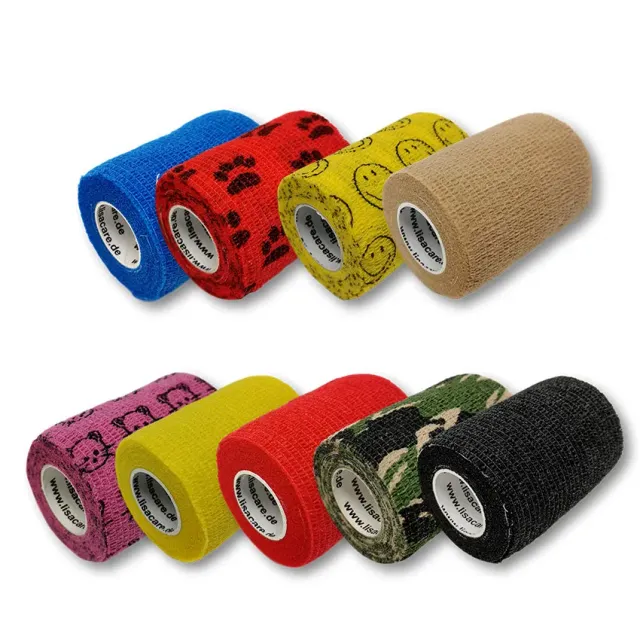 LisaCare zelfklevend verband motievenmix 7,5 cm x 4,5 m 9 stuks