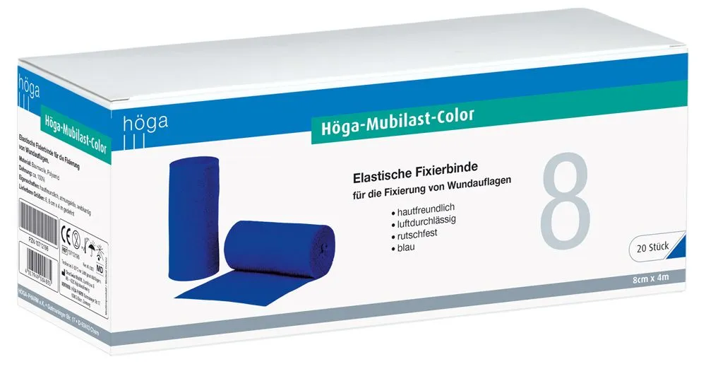 Höga-Mubilast-Color fixatiezwachtel, blauw, luchtig