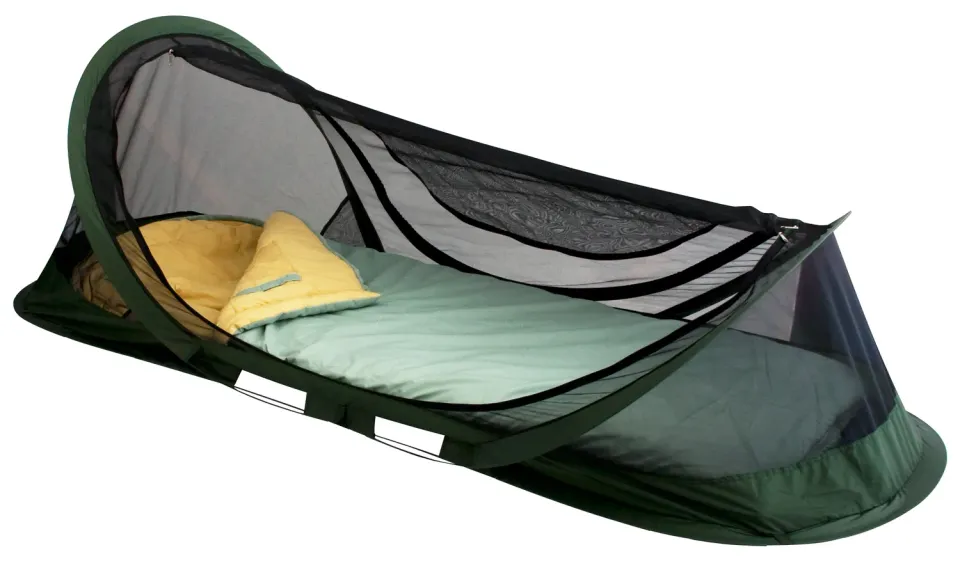 TravelSafe klamboe tent pop-up 1-persoons 214 cm wit