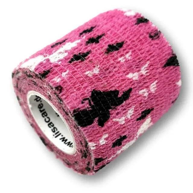 LisaCare Cohesief Verband Vlinders Lila 5 cm x 4,5 m zelfklevend