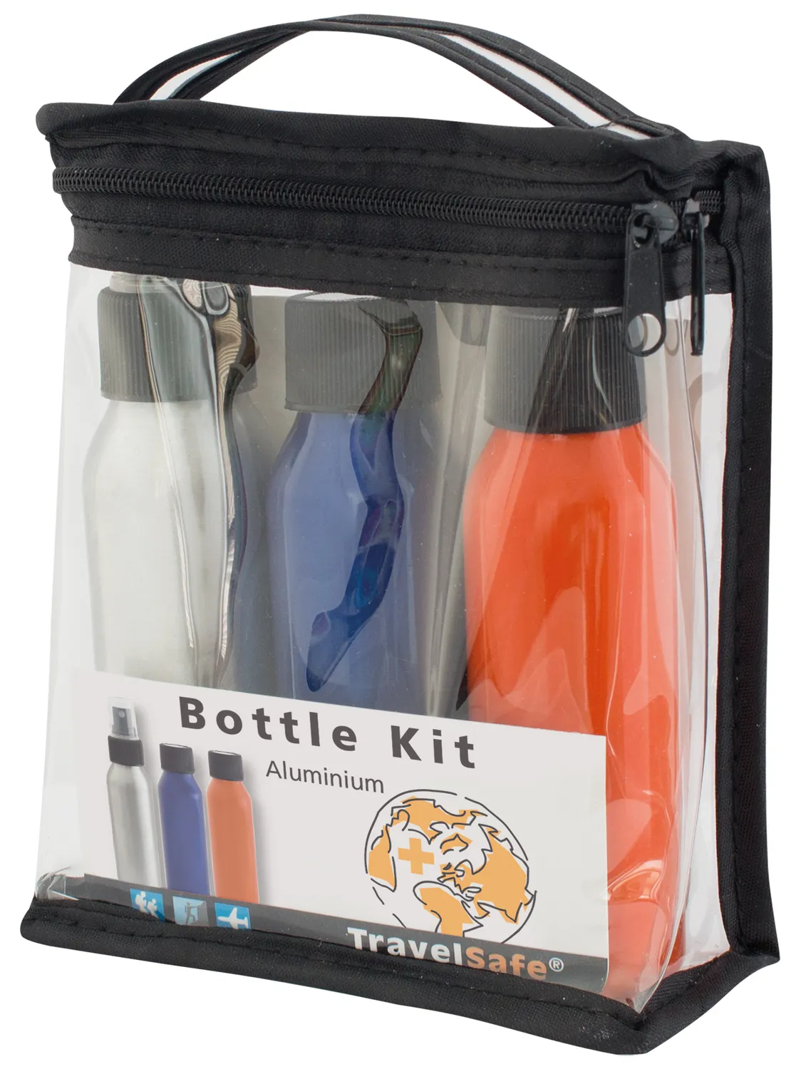 TravelSafe Reisflesjes Aluminium 3 x 100 ml