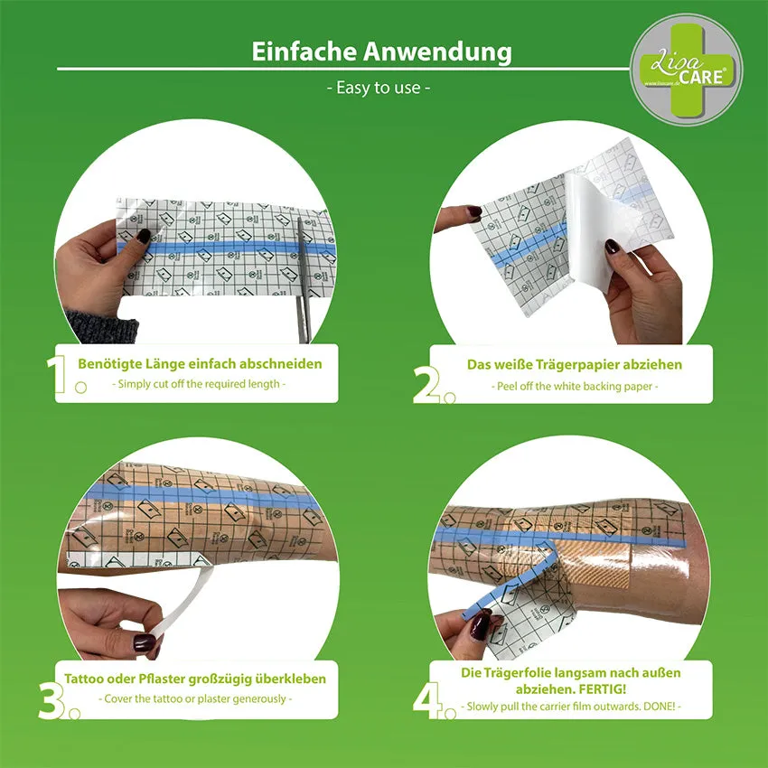 LisaCare Folie Wondverband Transparant 3 Rollen Set