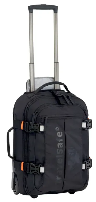 TravelSafe JFK20 trolley handbagage 40 liter zwart TSA-slot