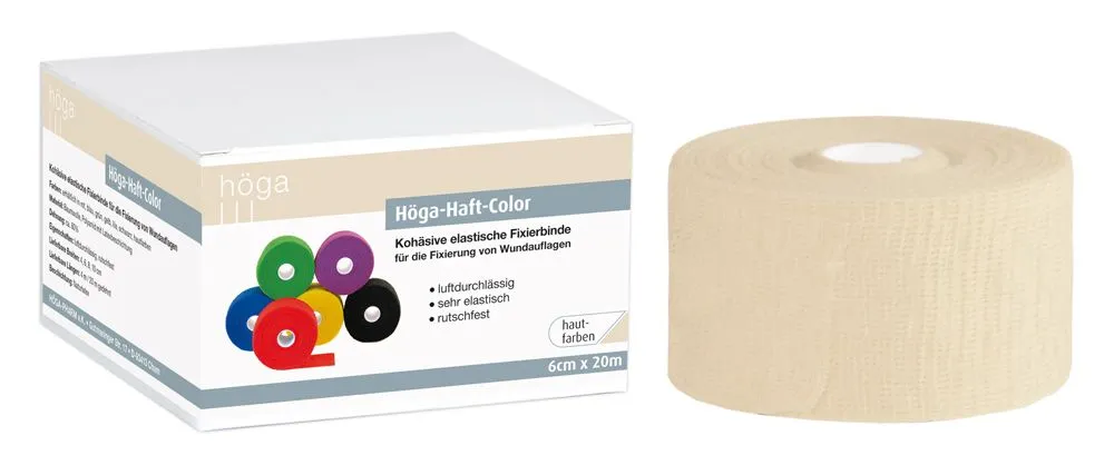 Höga Haft-Color fixatiezwachtel zelfklevend elastisch