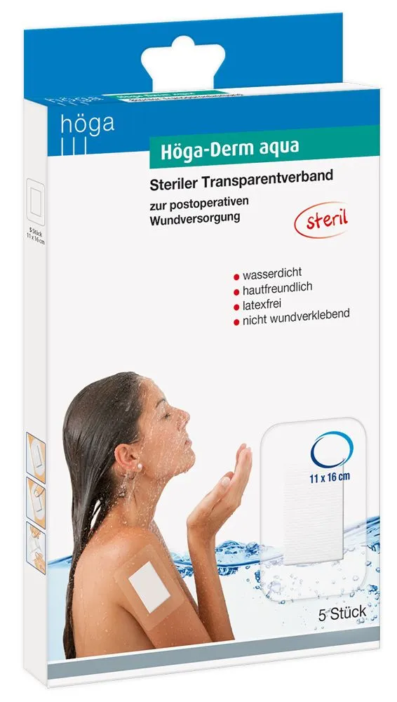 Höga Derm Aqua transparant verband steriel