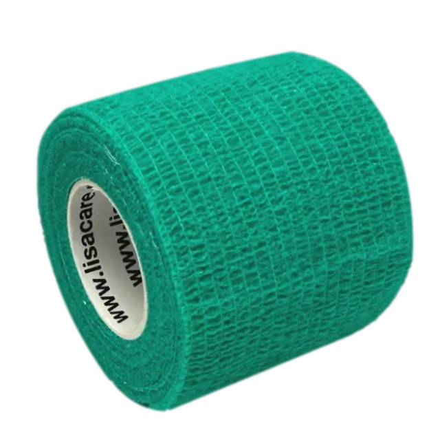 LisaCare Kohäsive Bandage 5 cm x 4,5 m turquoise 1 rol