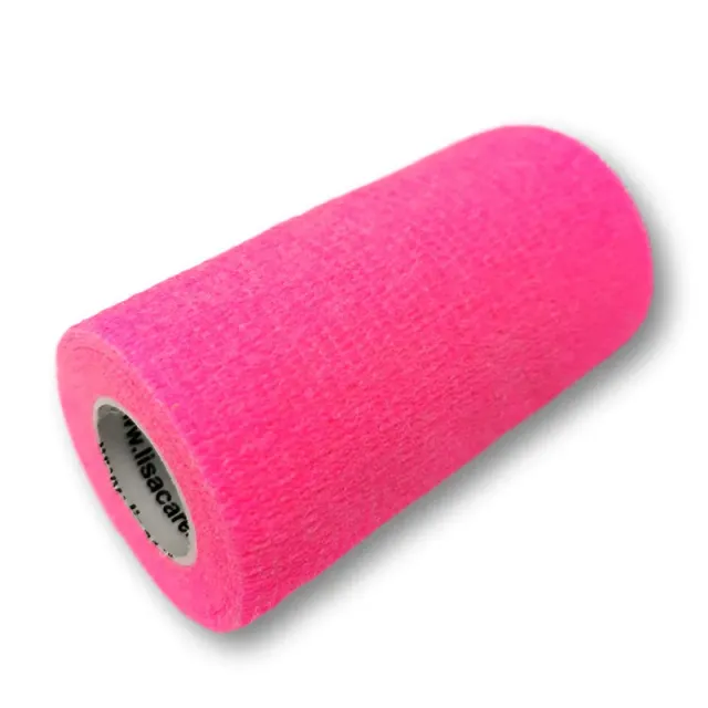 LisaCare verband 10cm x 4,5m neonpink zelfhechtend