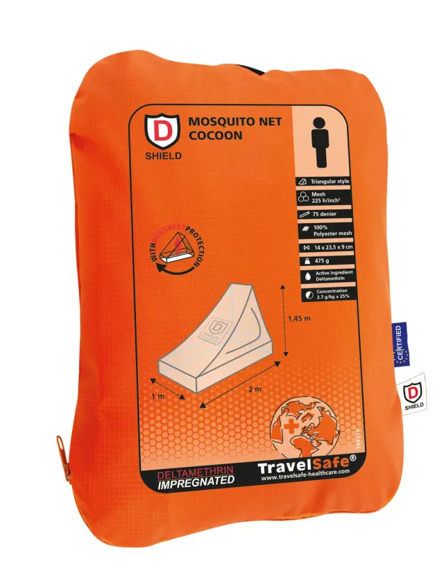 TravelSafe Cocoon klamboe 1-persoons geïmpregneerd