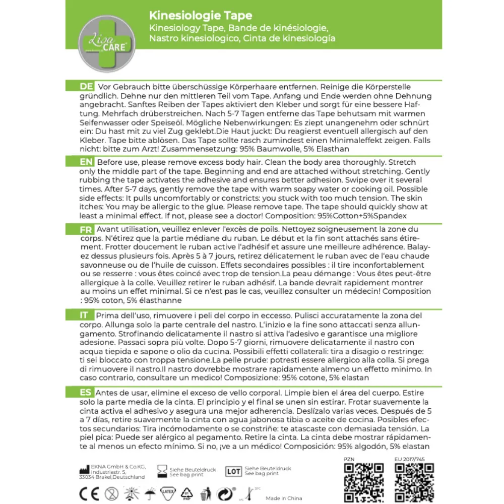 LisaCare Kinesiologie Tape sporttape