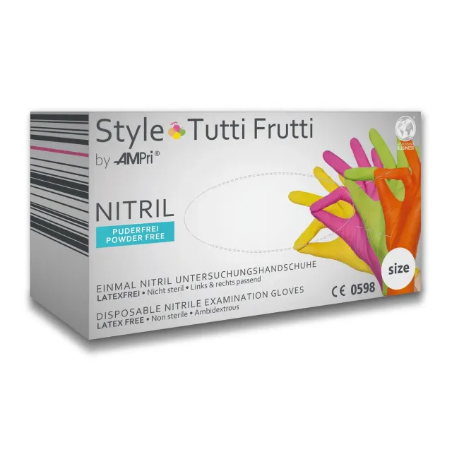 Höga Tutti Frutti nitril handschoenen