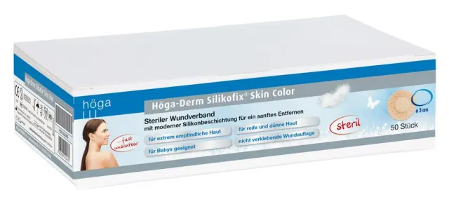 Höga-Derm Silikofix Skin Color ronde wondpleister Ø 3 cm 50 stuks