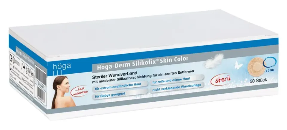 Höga-Derm Silikofix Skin Color ronde wondpleister Ø 3 cm 50 stuks
