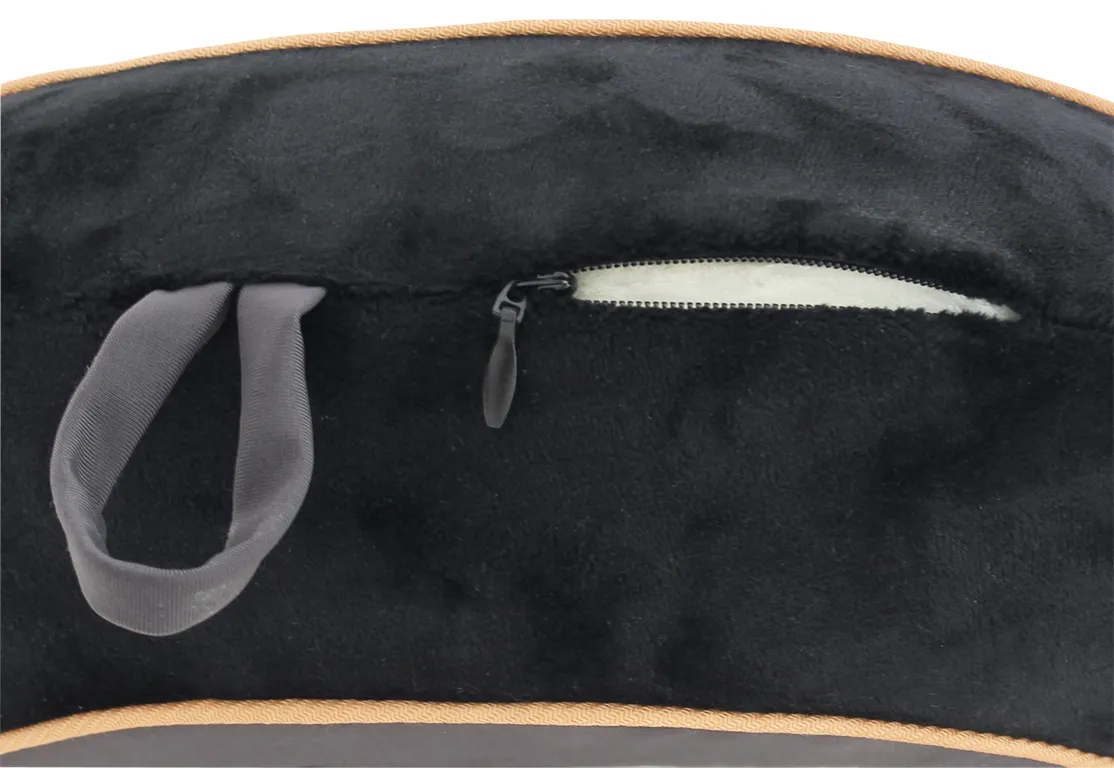 TravelSafe Memory Foam Luxe Nekkussen zwart-grijs