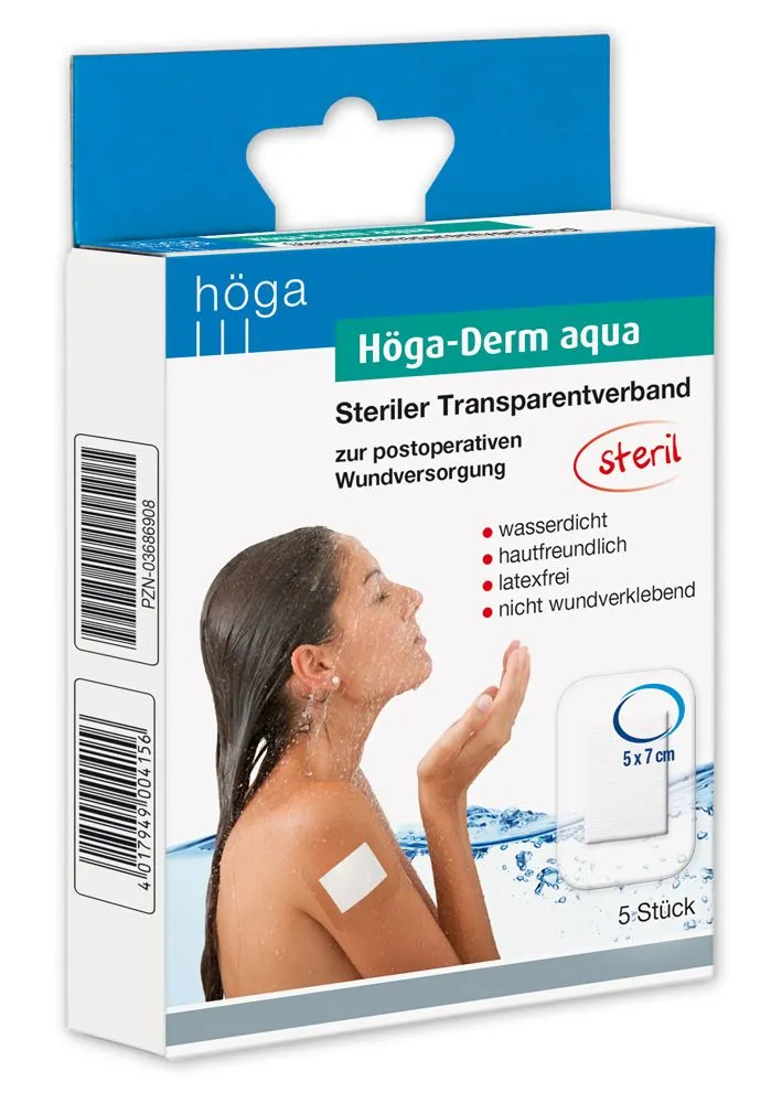 Höga Derm Aqua transparant verband steriel