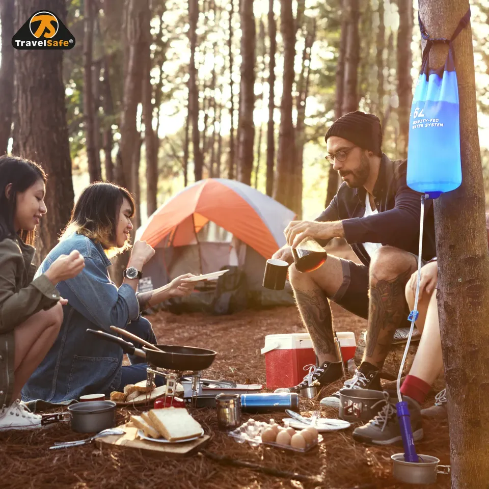 TravelSafe waterzak met waterfilter 6 liter zwaartekracht