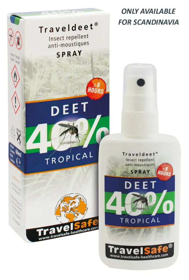 TravelSafe TravelDEET mugspray met DEET
