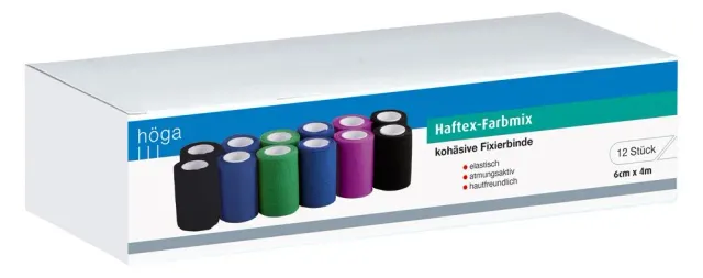 Höga Haftex Farbmix hechtzwachtel 6cmx4m 12 stuks