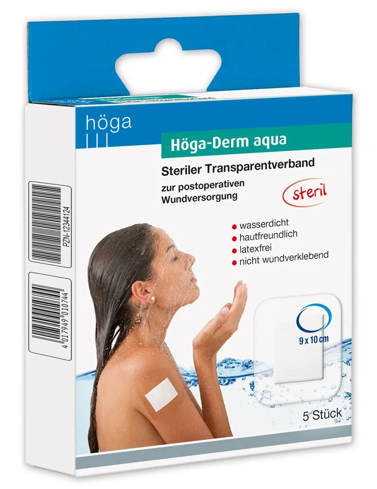Höga Derm Aqua transparant verband steriel