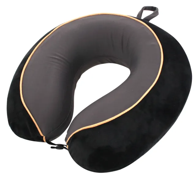 TravelSafe Memory Foam Luxe Nekkussen zwart-grijs