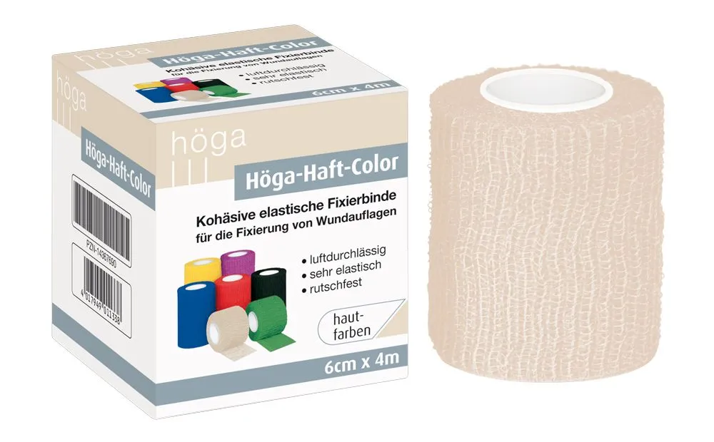 Höga Haft-Color fixatiezwachtel zelfklevend elastisch