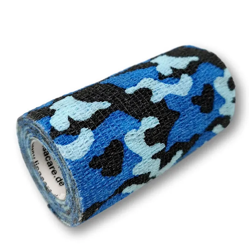 LisaCare Cohesief Verband Camouflage Blauw 10cm x 4,5m