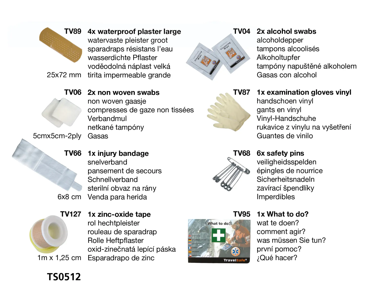 TravelSafe Globe Scout EHBO-kit 17-delig compact polyester