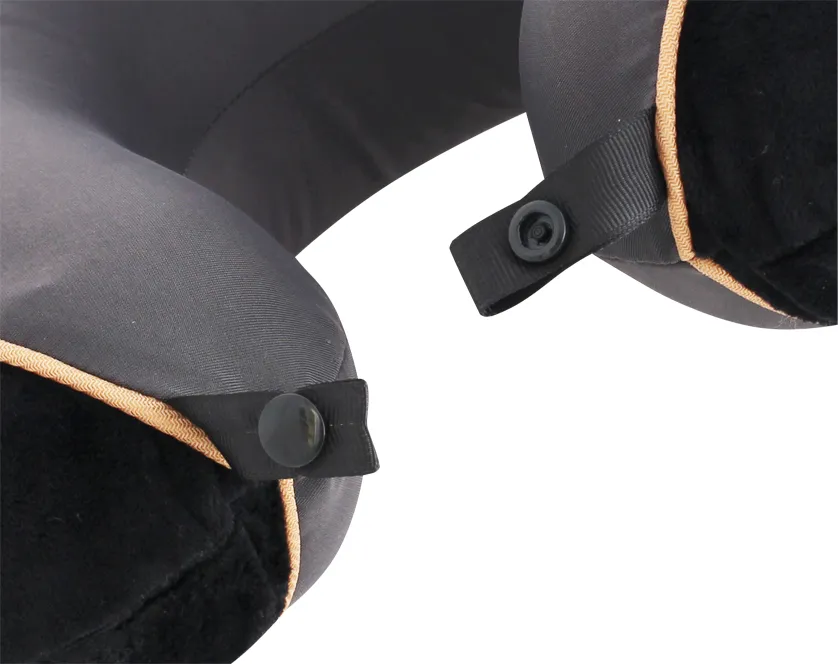 TravelSafe Memory Foam Luxe Nekkussen zwart-grijs