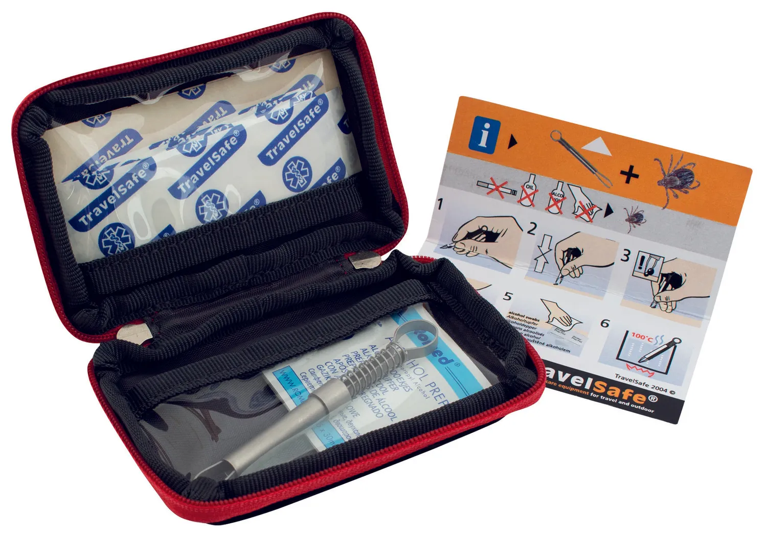 Globe Tickpicker EHBO-kit tekensetje 14-delig
