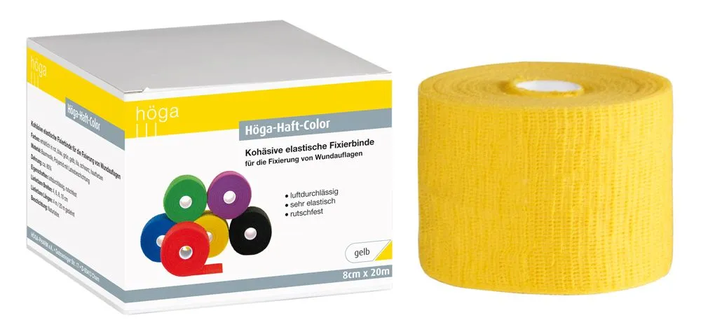 Höga Haft-Color fixatiezwachtel zelfklevend elastisch