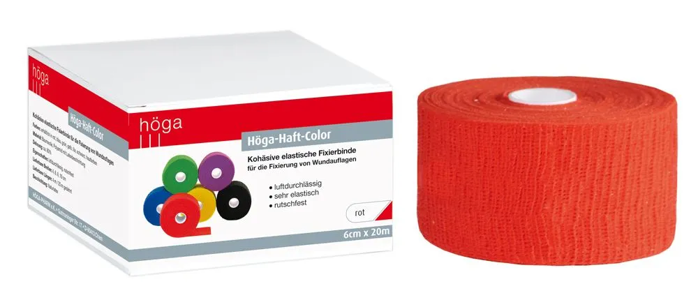 Höga Haft-Color fixatiezwachtel zelfklevend elastisch