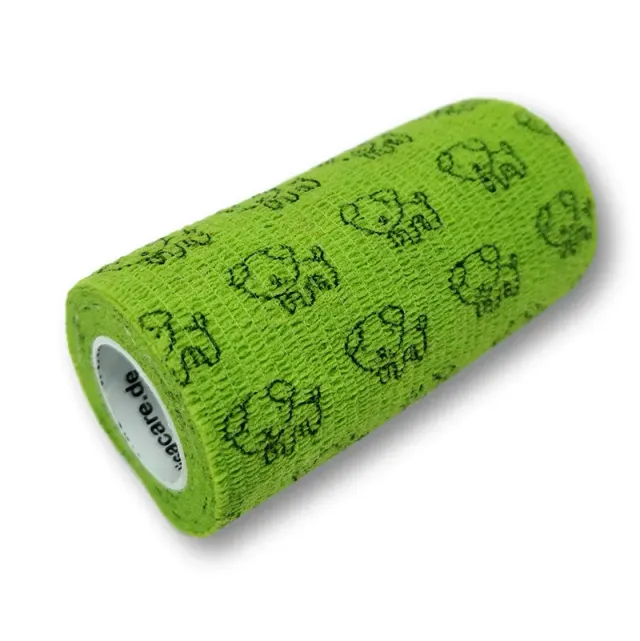LisaCare zelfklevend verband 10cm x 4,5m hond groen