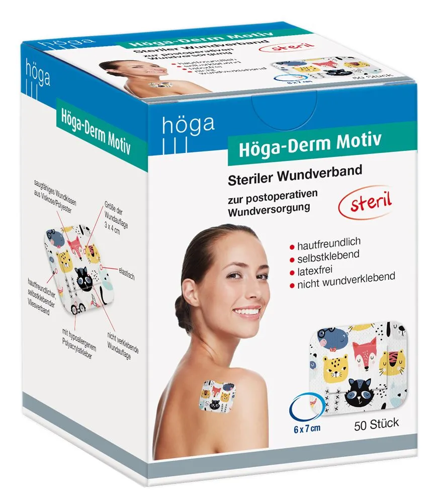 Höga-Derm Motiv steriel wondverband 6x7cm met print