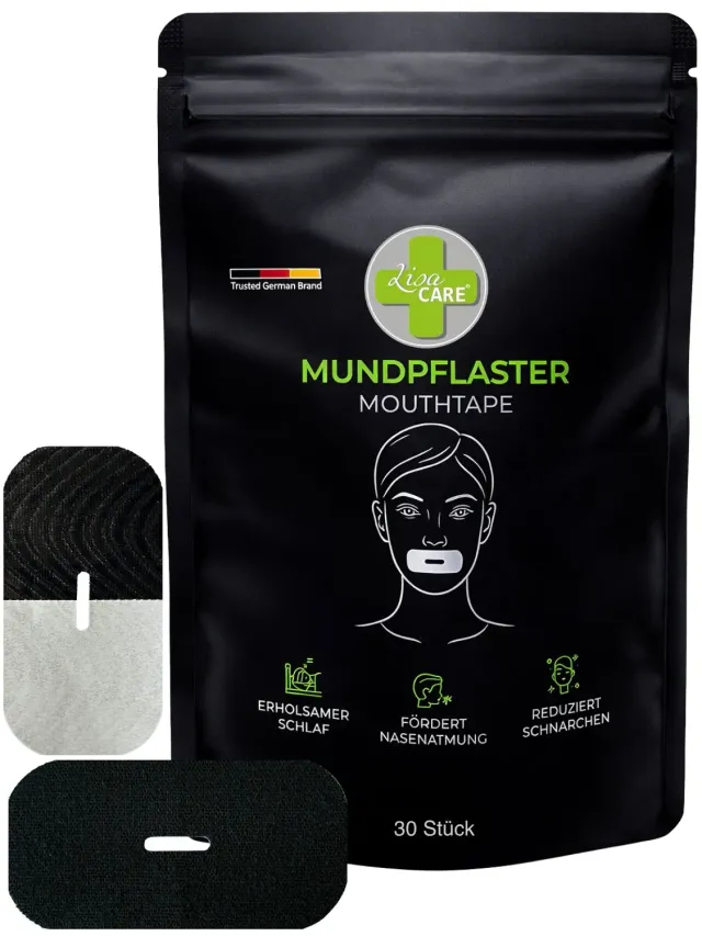 LisaCare Mundpflaster Schlafen mondtape 30 stuks katoen