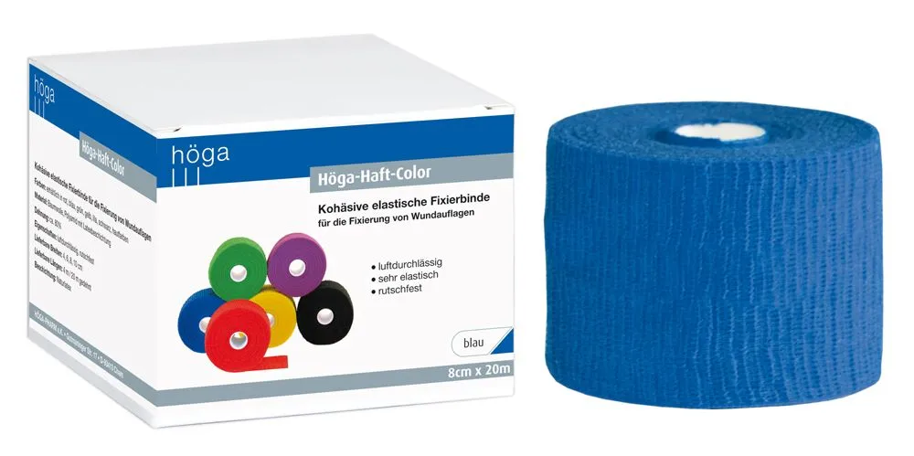 Höga Haft-Color fixatiezwachtel zelfklevend elastisch