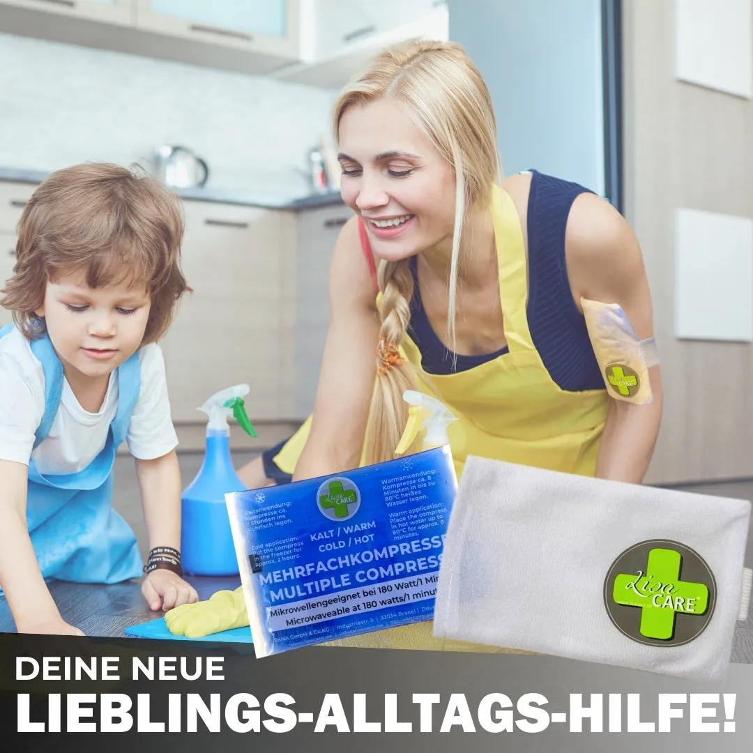LisaCare Koude-Warmte Kompres Set 6-delig met Hoezen